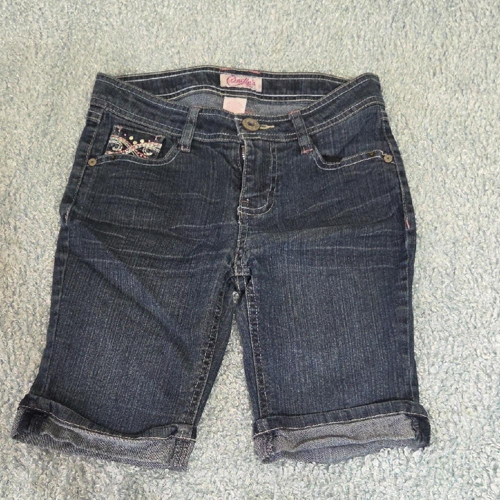 Candie's Dark Blue Denim Shorts